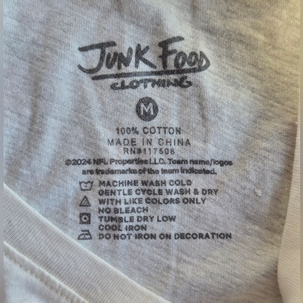 NWT Junk Food Kansas City Chiefs Cropped Long Sleeve Tee - Size M - Picture 6 of 7